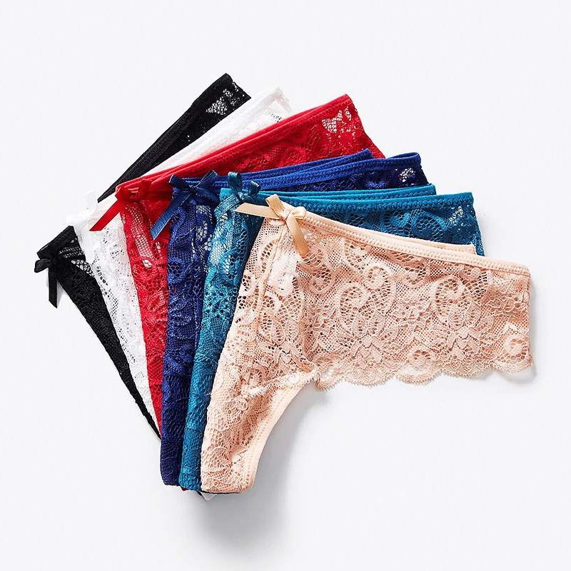 NK023 Ladies Sexy Satin Ice Silk Underwear Women Sexy briefs Seamless Lace Panties women's panties woman underwear