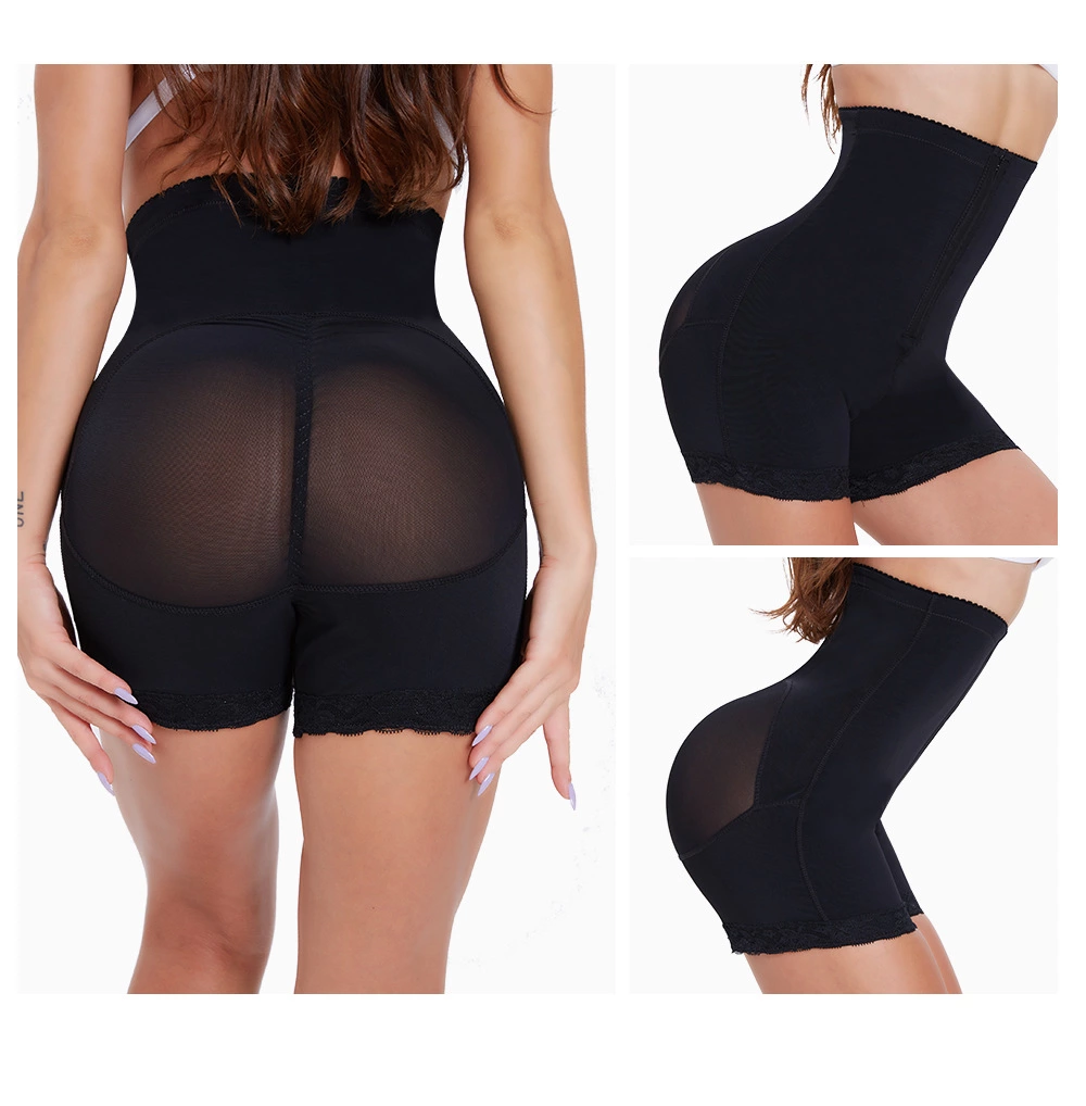 SS013 Breasted Lace Butt Lifter High Waist Trainer Body Shapewear Women Slimming Plus Size Underwear With Tummy Control Panty