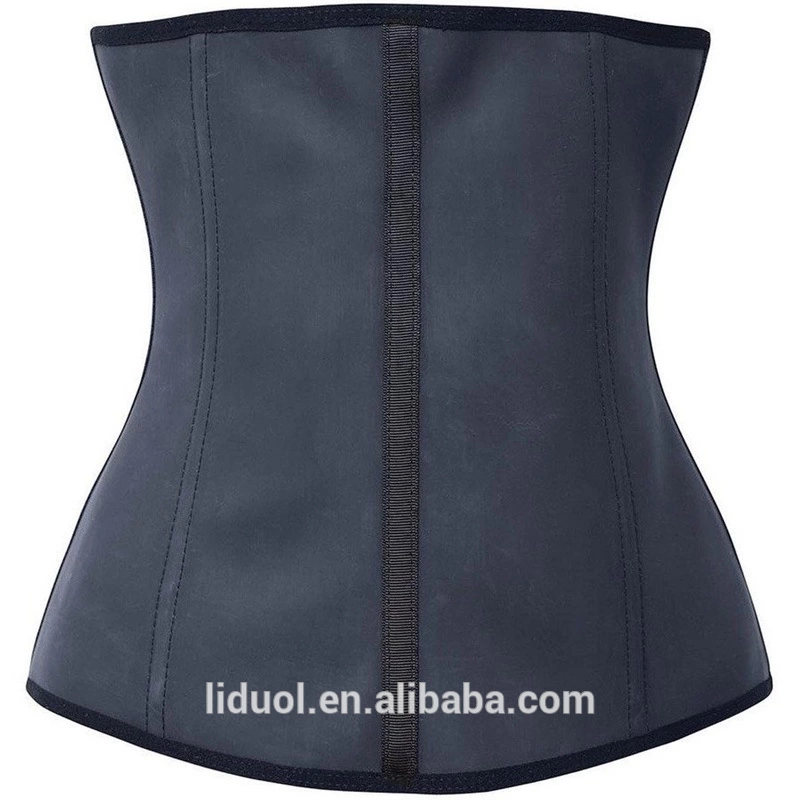 LIDUO Belt belt explosion section 9 steel bones rubber face zipper corset body body corset