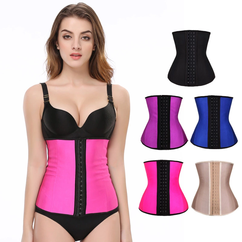 SSY012 xs-6xl USA Slimming black corset waist trainer with high quality Latex coLatex corset natural latset natural latex corset