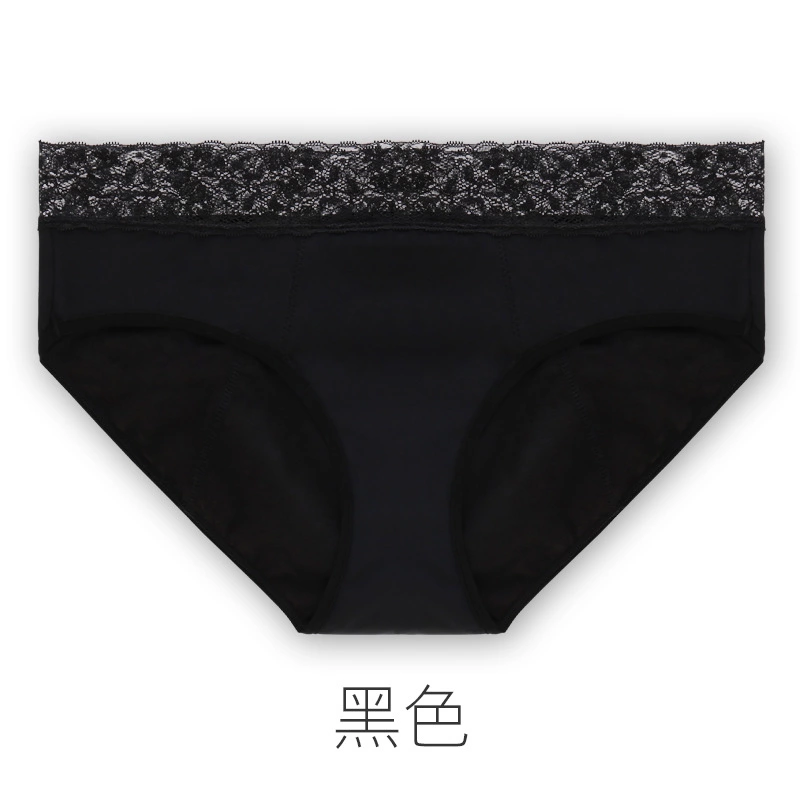 Foreign trade lace edge physiological pants leakage prevention before and after menstruation four layers underwear