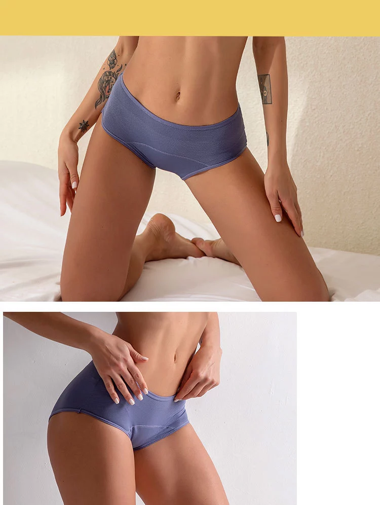 Wholesale Leak Proof Menstrual Panties Physiological Pants Women Underwear Period Cotton Waterproof Plus size Briefs