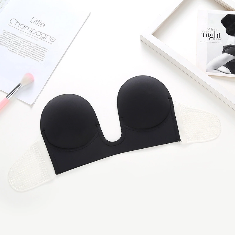 Push Up Adhesive Silicone Bra Deep U-Shaped Backless Invisible Bra