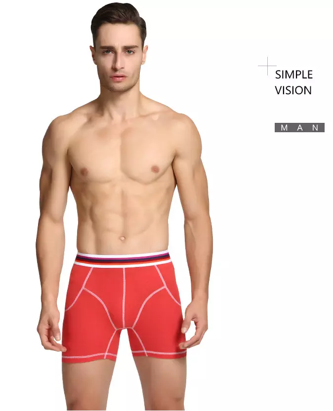 NNK021 Wholesale custom 95 cotton 5 spandex boxer for men underwear men's boxer briefs