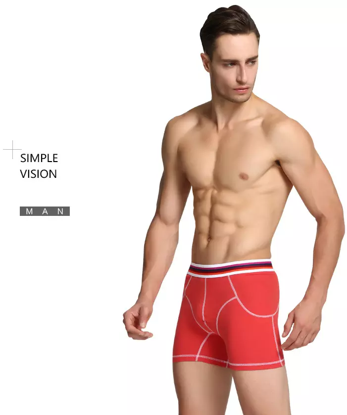 NNK021 Wholesale custom 95 cotton 5 spandex boxer for men underwear men's boxer briefs