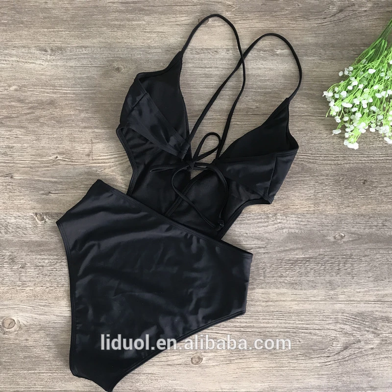 YY011 summer beach ladies fashion swimwear hot sexy girl bikini deep v-neck open back beach women bikini