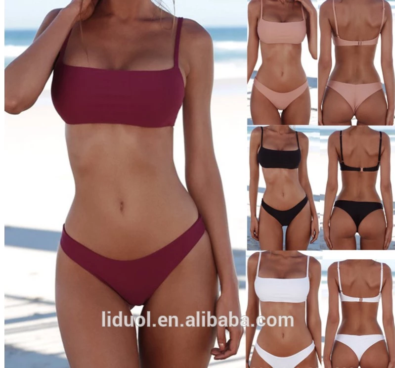 (OEM Factory)2019 Custom Swimwear Fashion Women Sexy Brazilian Bikini Swimsuit