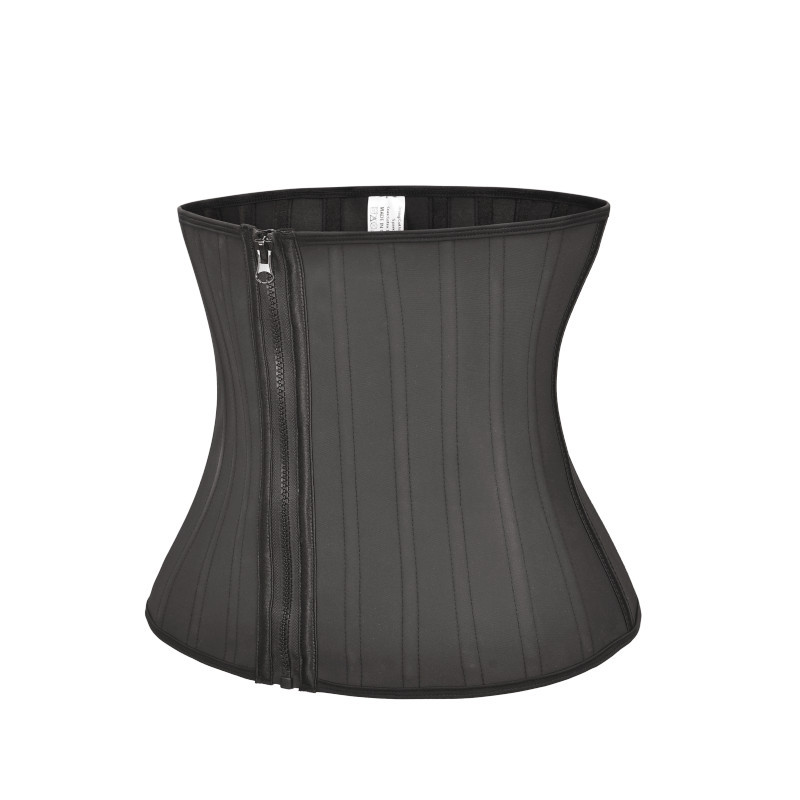 Wholesale Double Belt Front Zipper Sauna Burn Fat Women Body Shapers Waist Slimming Belt Waist Trainer Shaper