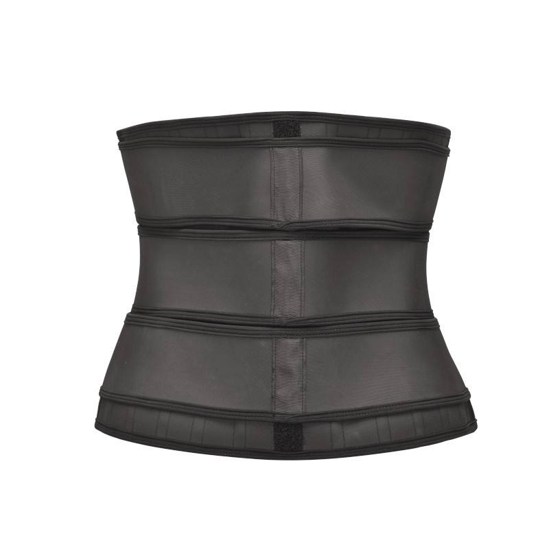 Wholesale Double Belt Front Zipper Sauna Burn Fat Women Body Shapers Waist Slimming Belt Waist Trainer Shaper