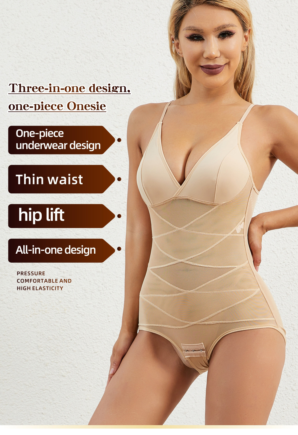 Free Size Hook Shaped Control Waistband With High Elasticity Spandex Fabric Women's Seamless High Waist Women's Tight Pants