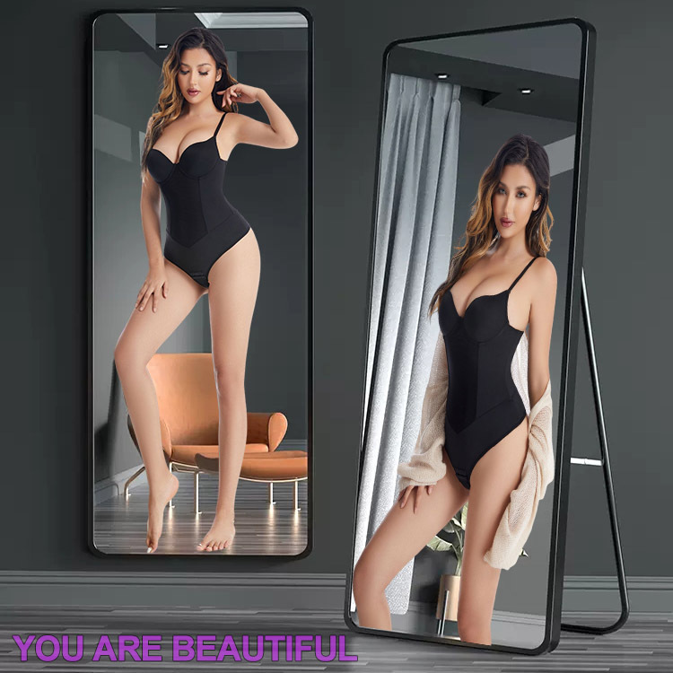 Women High Waist Thong Shaper Tummy Control Slimming Shapewear Butt Lifter Plus Size T-Back Seamless Anti-Slip Silicone Waist