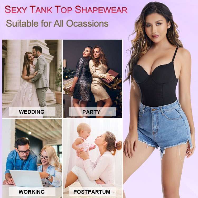 Women High Waist Thong Shaper Tummy Control Slimming Shapewear Butt Lifter Plus Size T-Back Seamless Anti-Slip Silicone Waist
