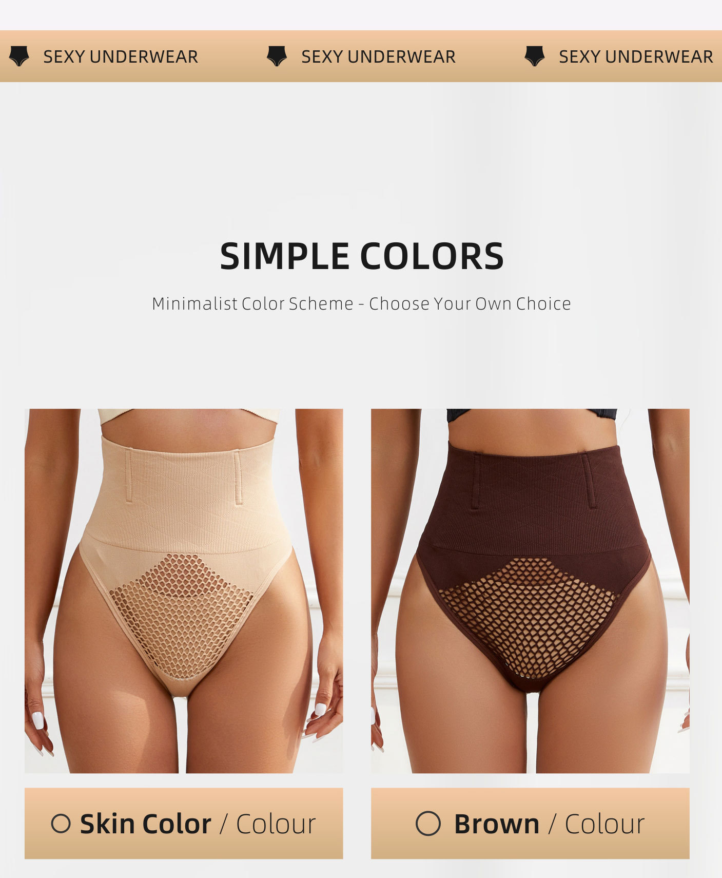 High Quality Shaping Butt Lifter Panties Lift Shaper High Waist Thong G-string Tummy Control Brief Slim Panties