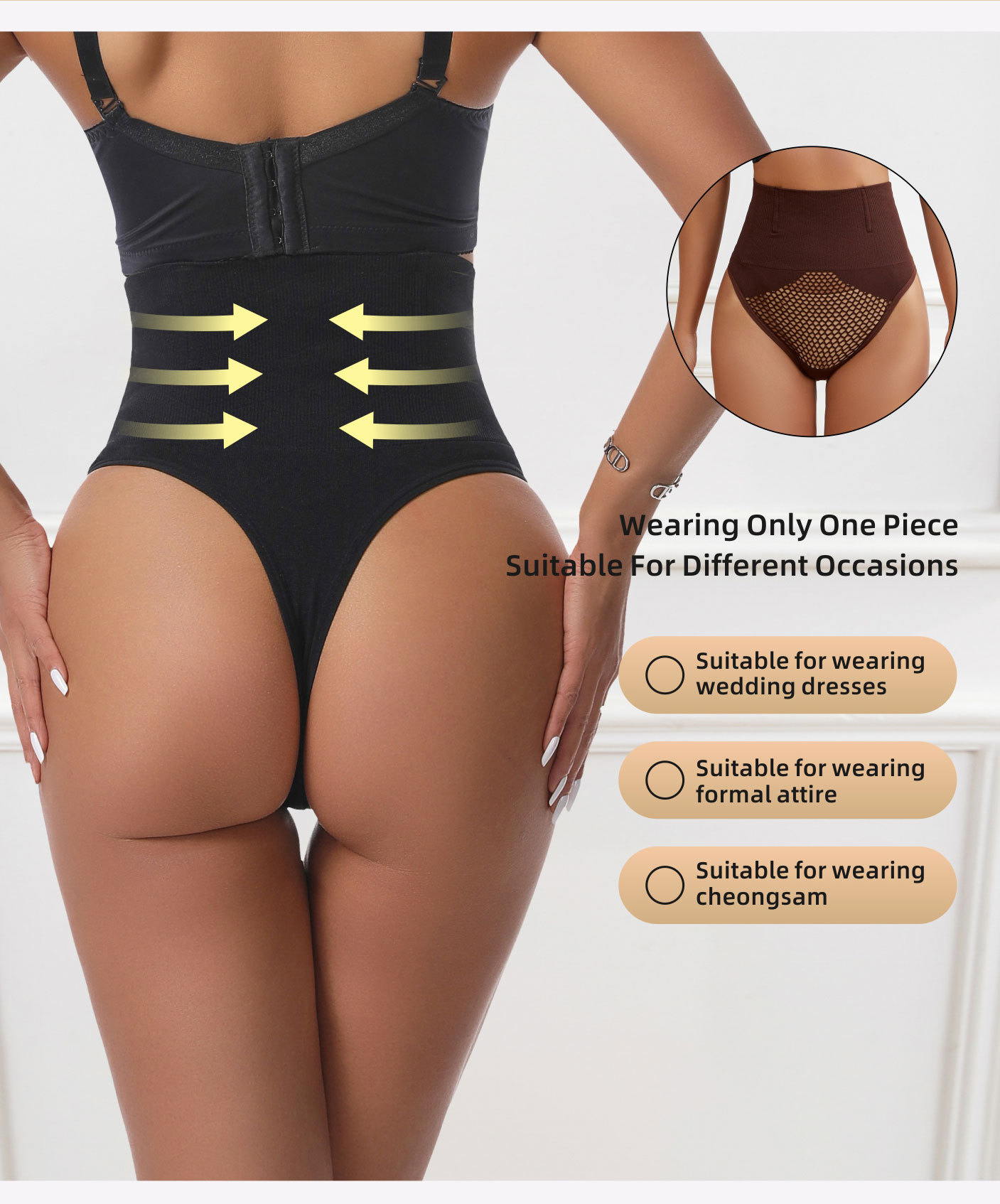 High Quality Shaping Butt Lifter Panties Lift Shaper High Waist Thong G-string Tummy Control Brief Slim Panties