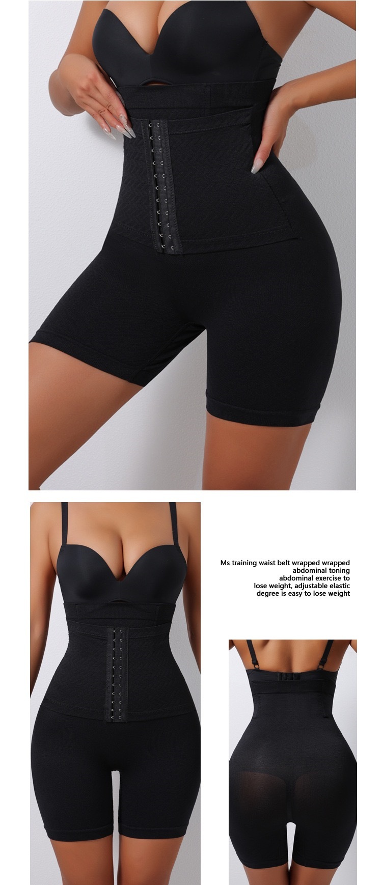 High Waisted Tuck Pants Female Postpartum Body Shaping Body Strengthening Breasted Waist Belly Control Hip Lift Leggings