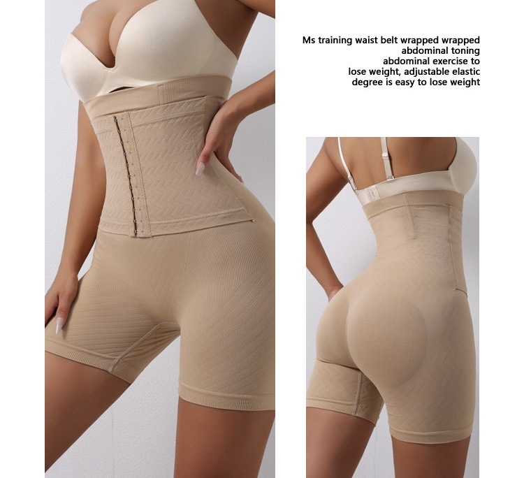 High Waisted Tuck Pants Female Postpartum Body Shaping Body Strengthening Breasted Waist Belly Control Hip Lift Leggings
