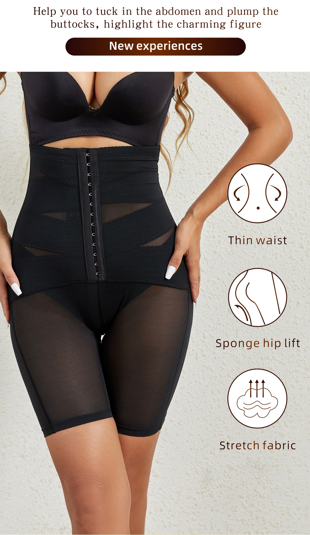 2024 Shapewear for Women Firm Tummy Control Body Shaper Shorts Butt Lifter Panties High Waist Slimming Underwear Shapewear