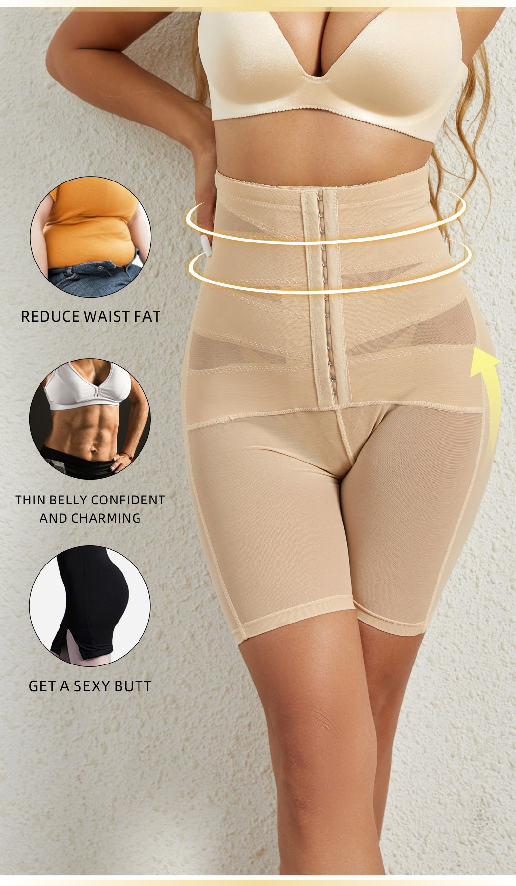 2024 Shapewear for Women Firm Tummy Control Body Shaper Shorts Butt Lifter Panties High Waist Slimming Underwear Shapewear