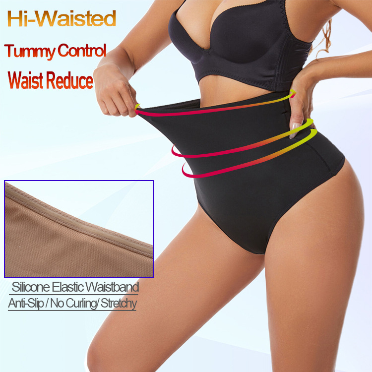 Women Tummy Control Shapewear Panties High Waist Underpants Belly Control Padded Buttock Hips Enhancer Shaper Panty