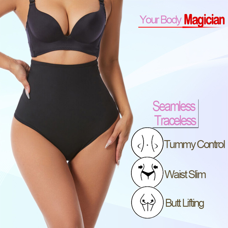 Women Tummy Control Shapewear Panties High Waist Underpants Belly Control Padded Buttock Hips Enhancer Shaper Panty