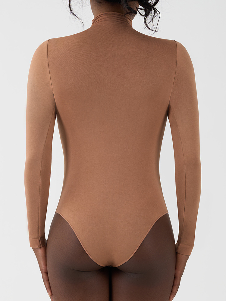 Women's Seamless Bodysuit Short and Long Sleeve Round Neck Off-Shoulder Slim Fit Design