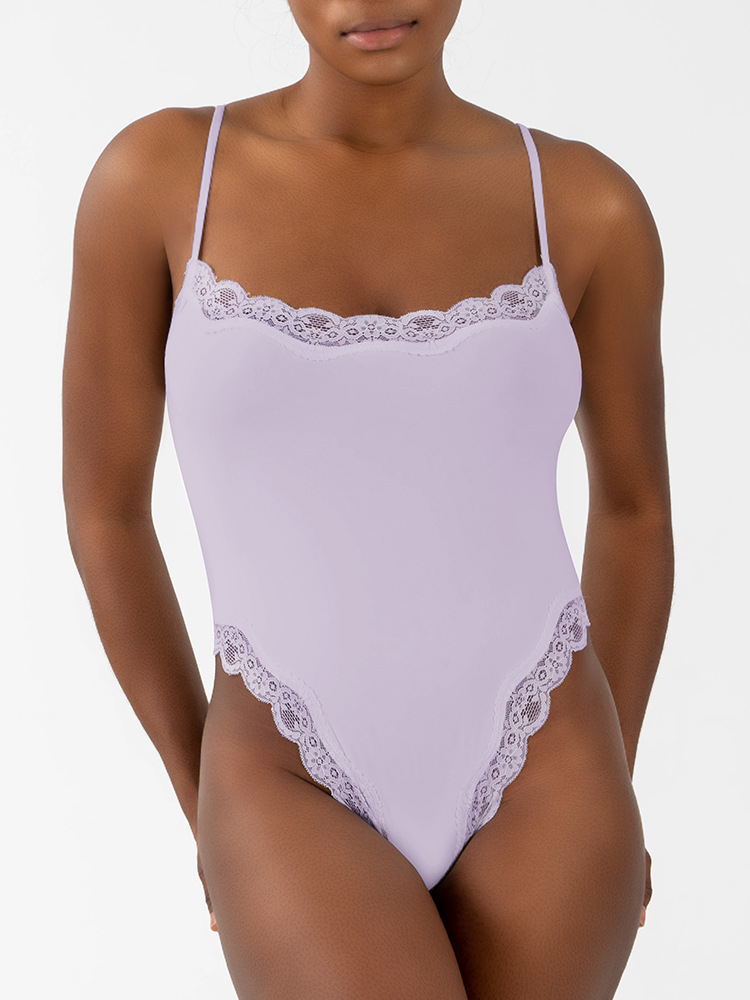 Europe and America Shapewear for Women Tummy Control Lace Bodysuit Thong Body Shaper Shaping Tank Tops Slimming Camisole