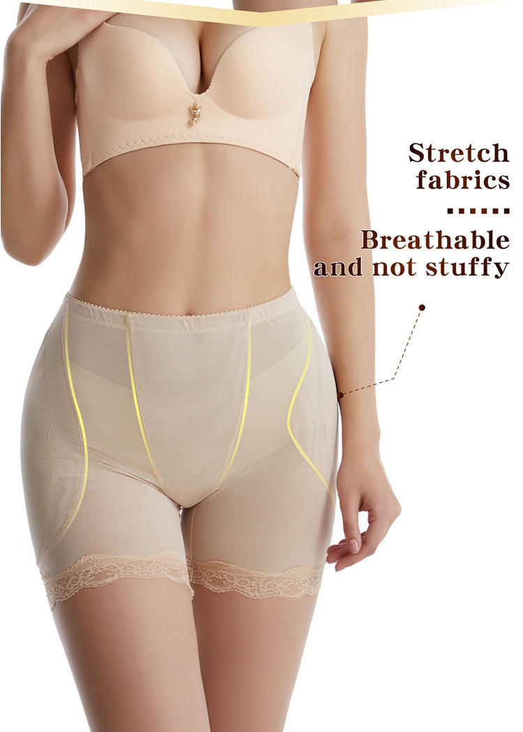 Custom Lace Nude Butt Hip Enhancer Underwear Briefs Shorts Slim Bodysuit Fajas Colombianas Waist Shapewear Women Push up Panties