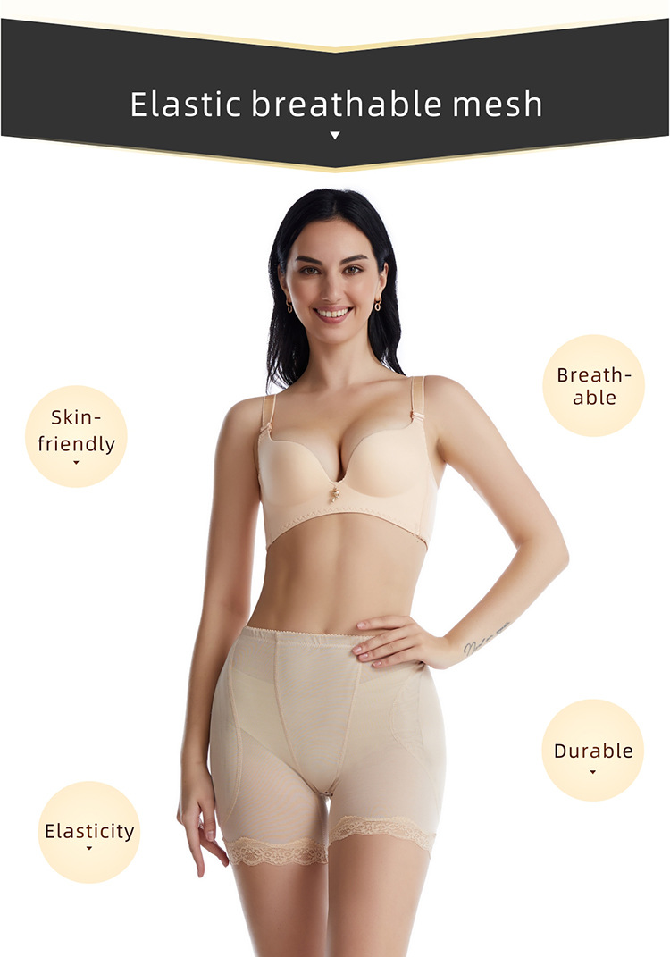 Custom Lace Nude Butt Hip Enhancer Underwear Briefs Shorts Slim Bodysuit Fajas Colombianas Waist Shapewear Women Push up Panties