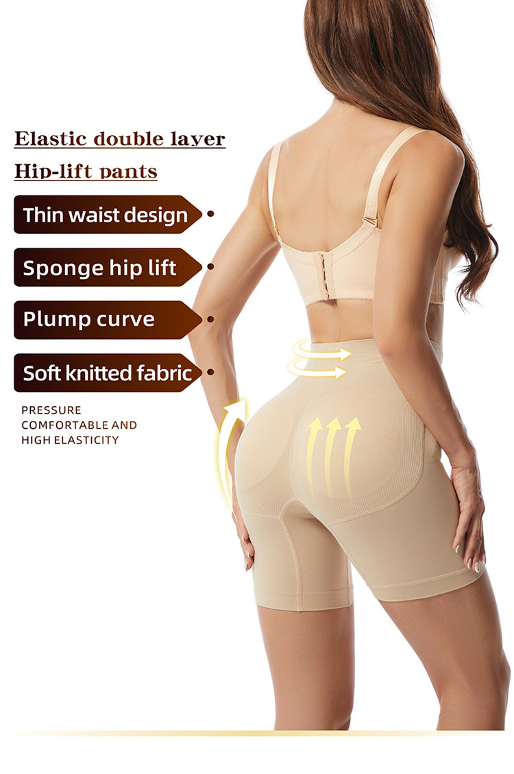High Quality Women Tummy Control Body Shaper Nylon High Waist Anti Roll Down Butt Lifter Slimming Seamless Shapewear
