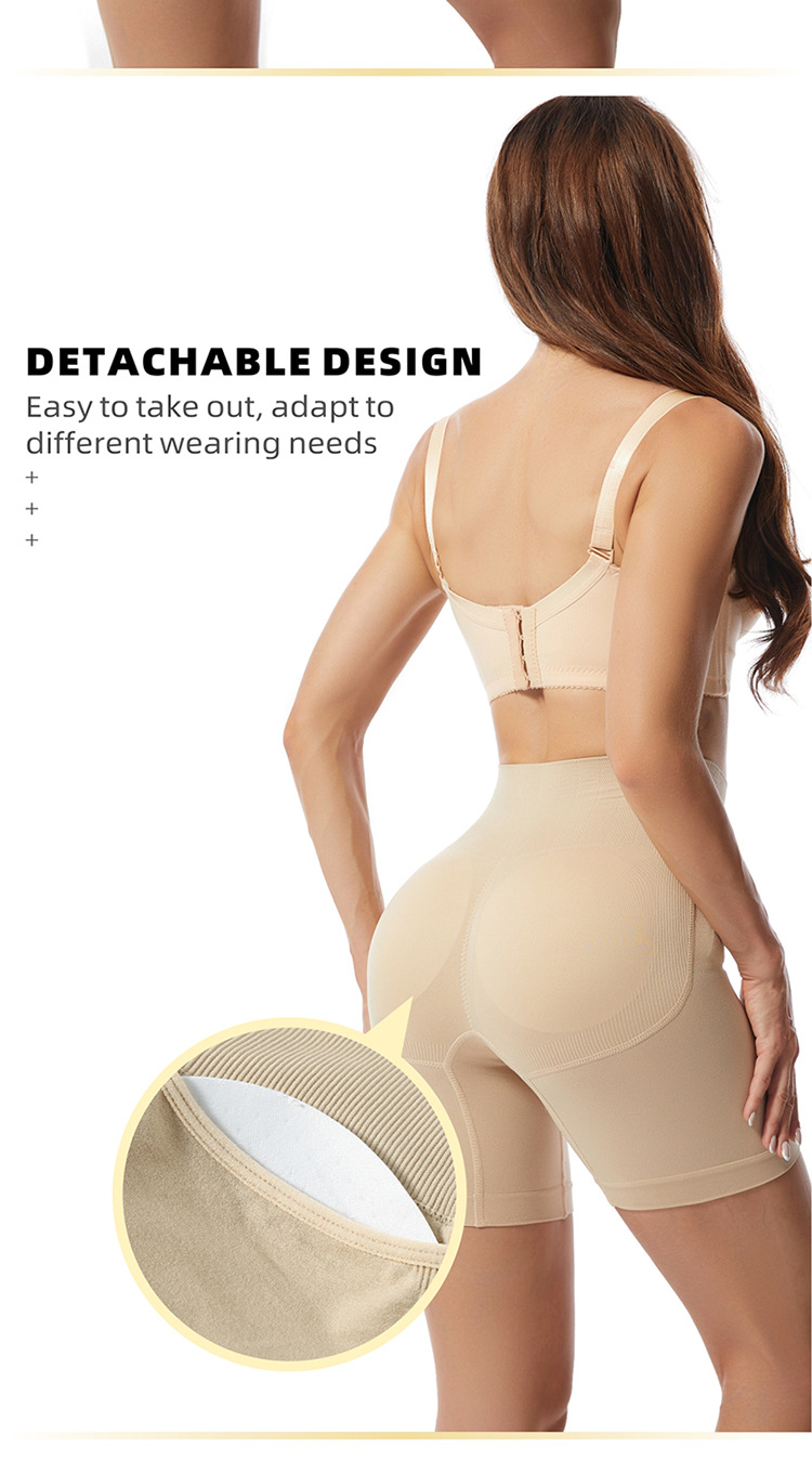 High Quality Women Tummy Control Body Shaper Nylon High Waist Anti Roll Down Butt Lifter Slimming Seamless Shapewear