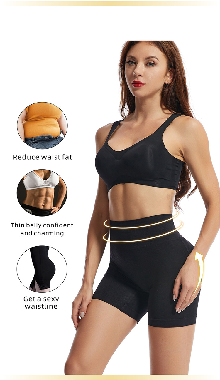 High Quality Women Tummy Control Body Shaper Nylon High Waist Anti Roll Down Butt Lifter Slimming Seamless Shapewear