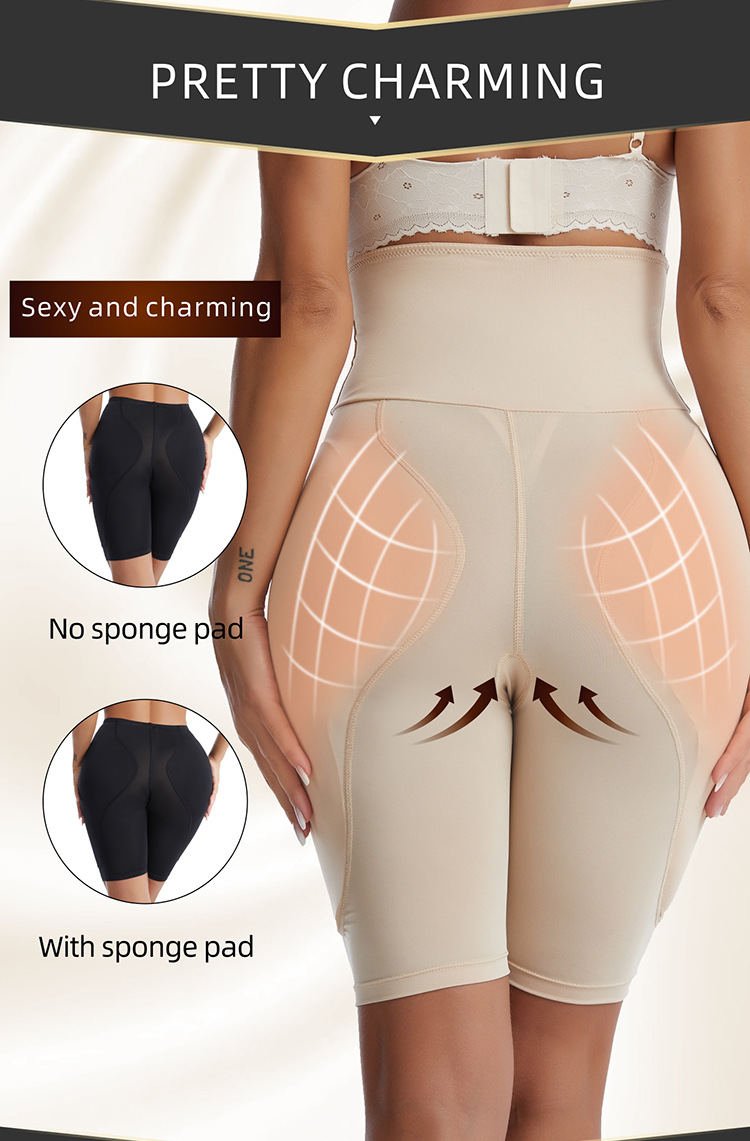 Hot Sale Women's Sports Solid Hip Pads Buttock Sheath Butt Lifter Shapewear Thigh Trimmer Yoga Body Shaper False Hip Enhancer