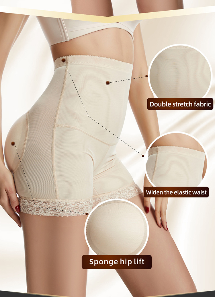 High Quality Bodysuit Shapewear Breathable Lace Butt Lift Hip Panty Mesh Firm Compression Padded Buttocks Underwear Collection