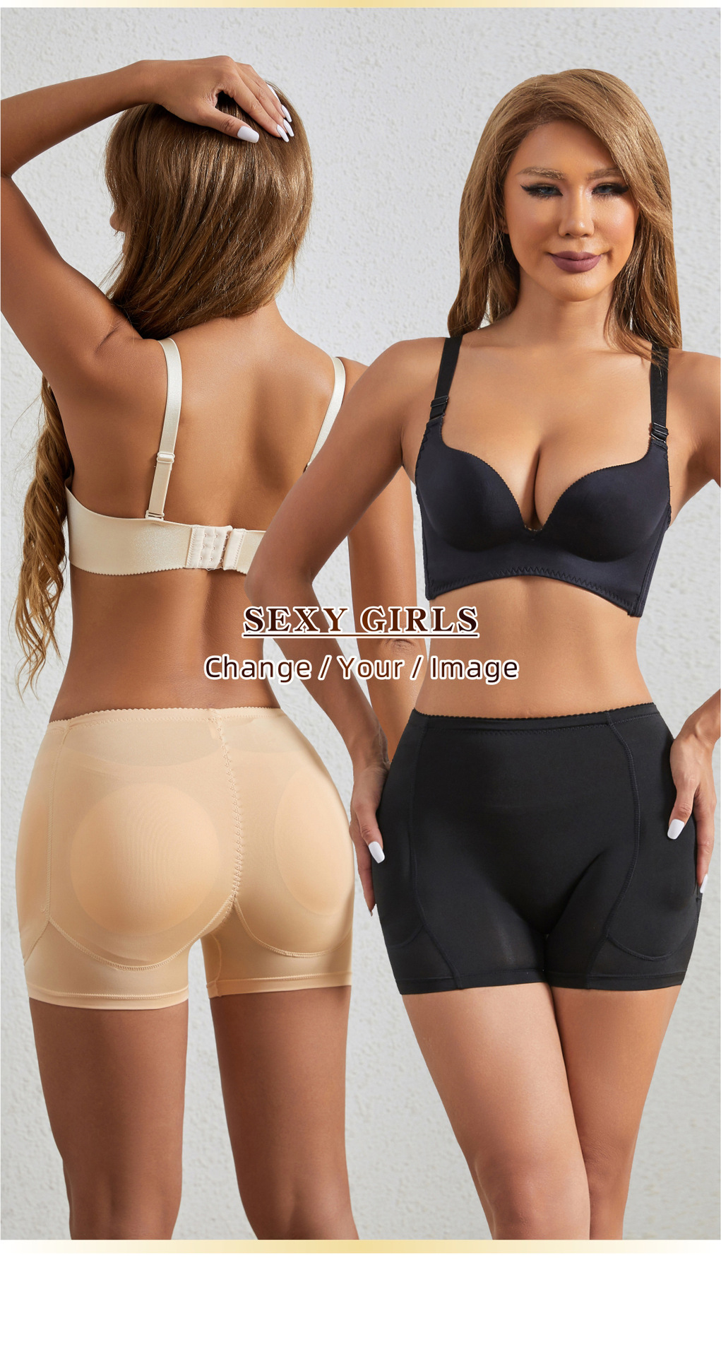 Women Butt Lifter Panties Seamless Panties Hip Padded Shapewear Tummy Control Shaper Panty