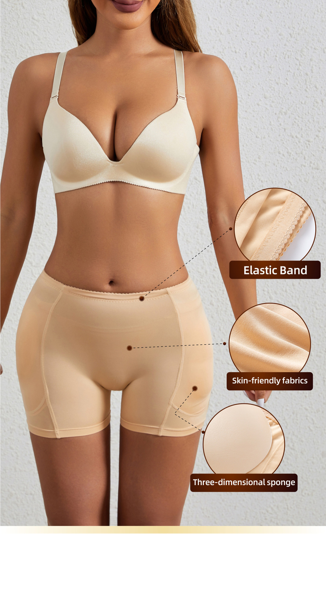 Women Butt Lifter Panties Seamless Panties Hip Padded Shapewear Tummy Control Shaper Panty