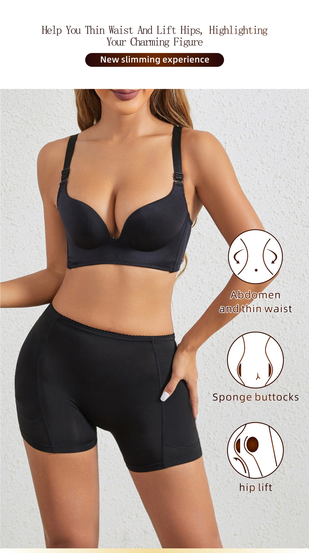 Women Butt Lifter Panties Seamless Panties Hip Padded Shapewear Tummy Control Shaper Panty