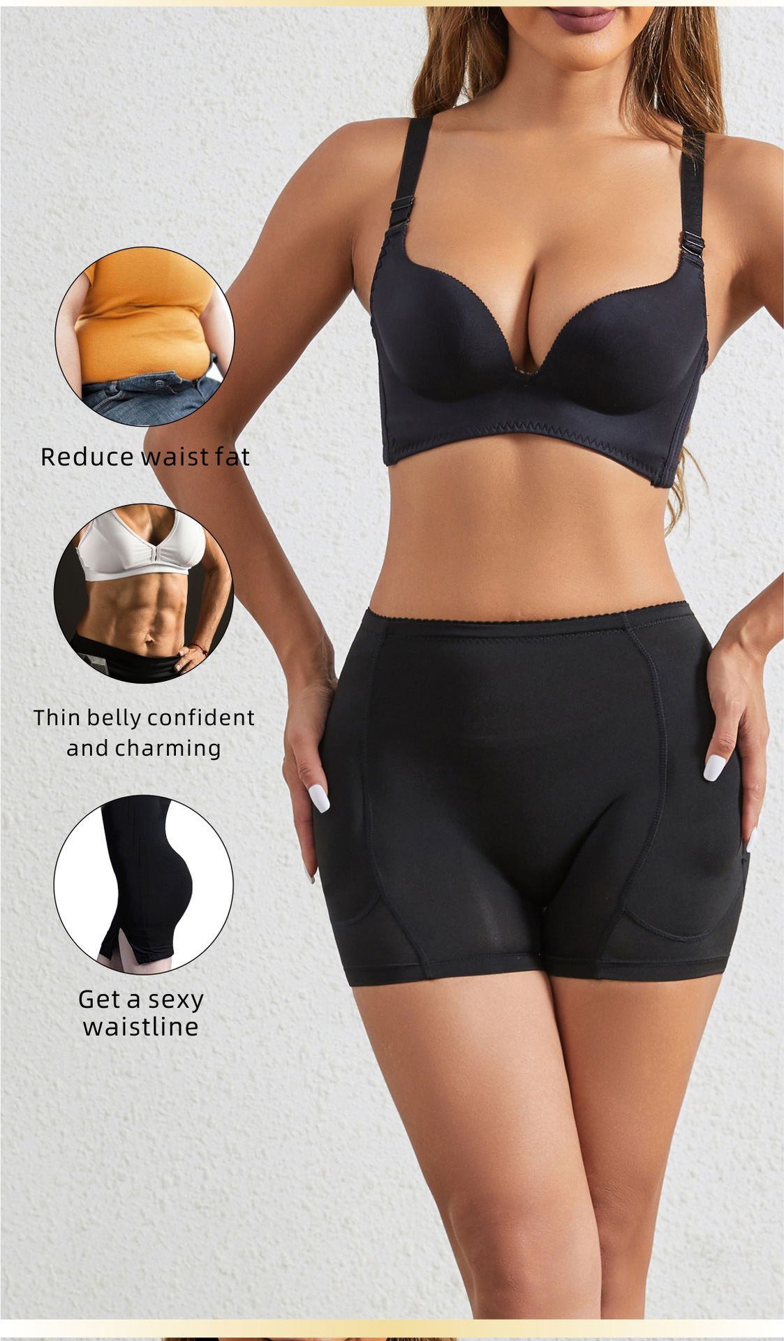 Women Butt Lifter Panties Seamless Panties Hip Padded Shapewear Tummy Control Shaper Panty