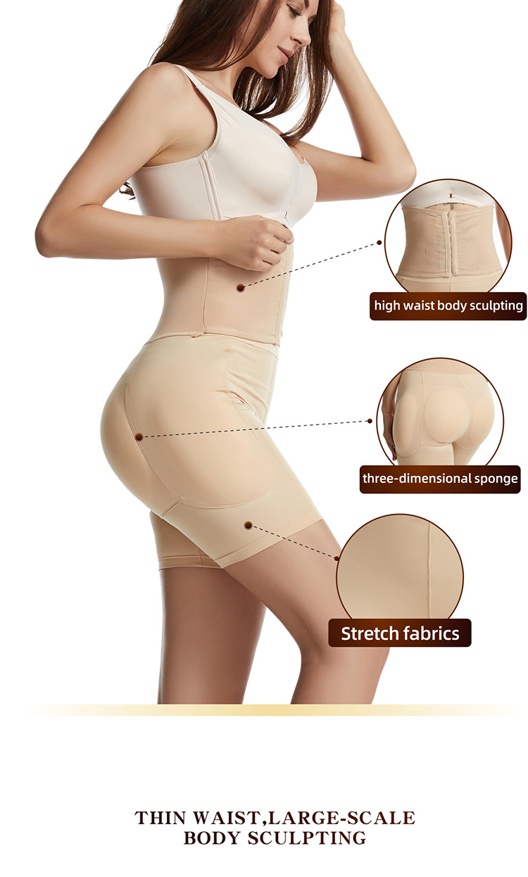 High Waist Trainer Body Shaper Padded Panty Buttock Booty Hip Enhancer Butt Shapers Seamless Lift up Butt Lifter Control Panties