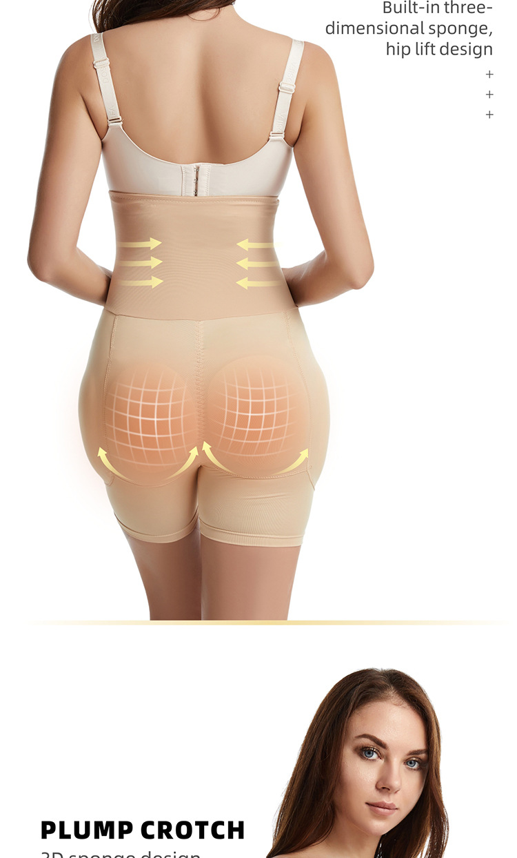 High Waist Trainer Body Shaper Padded Panty Buttock Booty Hip Enhancer Butt Shapers Seamless Lift up Butt Lifter Control Panties