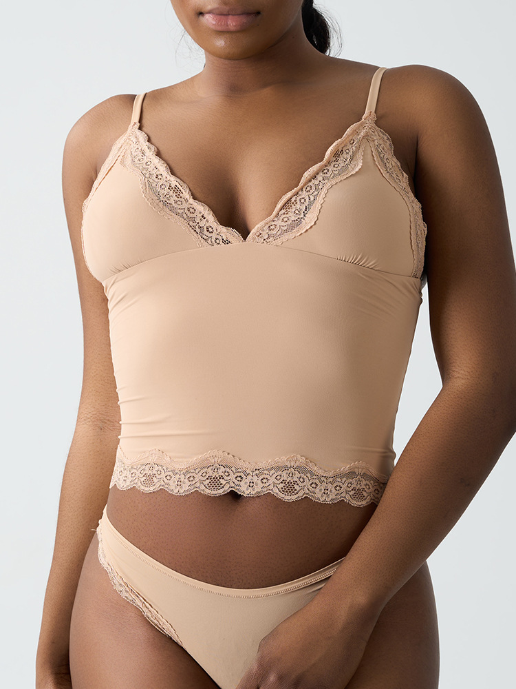 High Quality Lace Tank Tops Women Soft Casual Vest Ladies Underwear Chest Pads Spot Sale Comfortable Soft Clothing